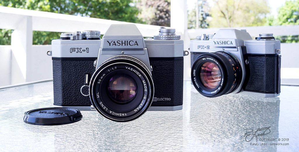 Yashica FX-1 and Yashica FX-2 w/ML 50mm lenses